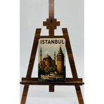 CraftbyBYC İstanbul Temalı Resimli Ahşap Buzdolabı Magneti-Hediyelik Konsept Magnet