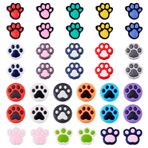 Craftdady 38 adet kedi pençesi polimer kil kabaşonlar yavru kedi pençe baskı düz arka boncuklar deliksiz Kawaii köpek hayvan ayak izi Cabochons saç aksesuarı Scrapbooking süsleme telefon kılıfı el işi