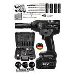 Crafter Tools Germany 800 Nm 36 V 5 Ah Akülü Torklu Somun Sıkma Bijon Sökme Kömürsüz Matkap