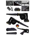 CRAFTERTOOLS Germany 36V 5Ah Hız Ayarlı Tek Akülü Şarjlı Hava Üfleyici Toz Toplayıcı Ve Yaprak Üfleme Makinesi