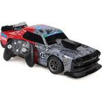 Craftivio 1:8 Dev Boy Uzaktan Kumandalı Yarış Arabası | 2.4 Ghz | Sesli, Işıklı ve Duman (Buhar) Efektli - Kırmızı - Gri