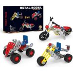 Craftivio 3 In 1 Metal Motor Yapım Seti - 143 Parça Eğitici Mekanik Montaj Oyuncağı Zeka Geliştirici Araç Kiti