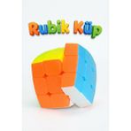 Craftivio 3x3 Hızlı Zeka Küpü - Oval Tasarım Stickerless (Yapışkansız) Rubik Küp - Eğitici Akıl Oyunu - Çok Renkli