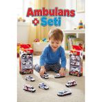 Craftivio 6'lı Metal Ambulans Seti - Diecast Oyuncak Ambulans Ekibi - Dayanıklı Alaşım Model Araçlar - Renkli