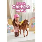 Craftivio Chelsea Atlı Binici Bebek Oyun Seti - Çok Renkli Taraklı Kız Çocuk Oyuncak