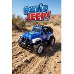 Craftivio Oyuncak Polis Jeep Arazi Aracı - Sürtmeli Off-Road Polis Arabası - Mavi/beyaz - Renkli