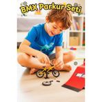 Craftivio Parkurlu ve Sök Tak Aksesuarlı Mini Bmx Bisiklet Oyun Seti 3+ Yaş - Renkli