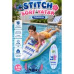 craftivio Stitch Desenli Çocuk Şişme Sörf Deniz Yatağı Tutacaklı Havuz Oyuncağı 114x46 cm