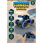 Craftivio Uzaktan Kumandalı Şarjlı Akrobatik Tank Araba Su Püskürten Işıklı Buharlı 360° Drift Arabası - Sarı