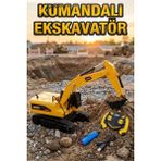 Craftivio Uzaktan Kumandalı Şarjlı Kepçe - Metal Uçlu Işıklı Sesli Ekskavatör - Büyük Boy Oyuncak Iş Makinesi - Çok Renkli