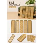 crafts3dstudio Kitap Ayracı 5’li Set 3D Baskı – Dekoratif Modern Desenli Bookmark | İnce ve Hafif