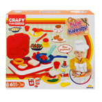 Crafy 300 gr 23 Parça Pazar Kahvaltısı Oyun Hamuru Seti