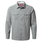Craghoppers CMS605 Gri NosiLife Mens Adventure II LS Erkek Gömlek