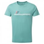 Craghoppers CMT936 Mens Mightie SS Yazılı Kısa Kollu Turkuaz Erkek T-Shirt