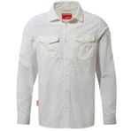 Craghoppers Erkek Nl ADV Ls Gömlek, beyaz (Optic White), S