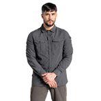 Craghoppers Erkek Nl ADV Ls Gömlek, Siyah Biber, S