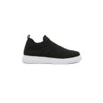 Craig Triko Yüksek Kalite Bağcıksız Slip-On Rahat Erkek Spor Ayakkabı Siyah Beyaz SIYAH