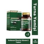 Cranberry 500 Mg 60 Tablet X 2 Adet