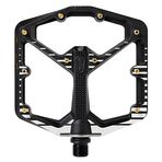 Crankbrothers Damga 7 Büyük Dağ Bisikleti Pedalı Fabio Wibmer Signature Edition - Siyah ve Beyaz - MTB Enduro Trail BMX Optimize Edilmiş Platform - Düz Bisiklet Pedalı (Ayarlanabilir pimler Dahildir)