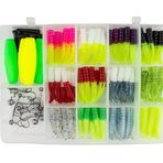Crappie Magnet En İyi Kitin En İyisi, Balıkçılık Ekipmanları ve Aksesuarları, Balıkçılık Yemleri, 96 Gövde, 15 Çift Çapraz Jig Kafası, 4 E-Z Şamandıra