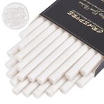 CRASPIRE 20 adet tutkal tabancası, mühür, balmumu kalemler, 11 mm, vintage balmumu mühür damgası ve mektup için, davetiye kartları, şarap şişesi, hediye paketi, dekorasyon (inci beyazı)