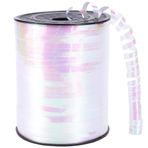 CRASPIRE 500 yarda 3/16 inç ekstrafor, balon bandı, inci beyazı, holografik lazer kıvrılmış, ince balon ipi, hediye paketi için, kurdele, Noel, cadılar bayramı, düğün, doğum günü, festival, kendin yap