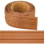 CRASPIRE 91 x 3.1 inç Soyma ve Yapıştırma Duvar Kağıdı Sınır Taç Kalıplama Bronz Kendinden Yapışkanlı Esnek 3D Süpürgelik Trim Ayna Yapışkan Duvar Kenar Taban Hatları Köpük Otel Ev DIY Dekor için