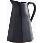 Crate & Barrel Stevey Siyah Sürahi 103 Oz, Leanne Ford Tasarımı El Yapımı Seramik Sürahi
