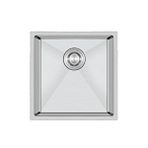 CRAUF Crauf Stella 4444 Inox 40x40 El Yapımı Paslanmaz Çelik Mutfak Eviyesi Gümüş