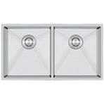 CRAUF Crauf Stella 4580 Pvd Inox 2 Gözlü Paslanmaz Çelik Mutfak Eviyesi Gümüş
