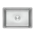 CRAUF Crauf Venüs 3049 Mat Inox 40x45 Tezgah Altı Paslanmaz Çelik Mutfak Eviyesi Gümüş