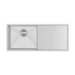 Crauf El Yapımı Damlalıklı 304 Paslanmaz Çelik Eviye (İnox, 100 cm x 45 cm)