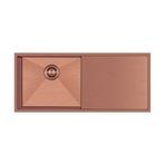 Crauf El Yapımı Damlalıklı 304 Paslanmaz Çelik Eviye (PVD Bakır, 100 cm x 45 cm)