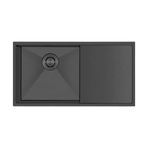 Crauf El Yapımı Damlalıklı 304 Paslanmaz Çelik Eviye (PVD Füme, 86 cm x 45 cm)