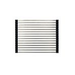Crauf Katlanabilir Tel Izgara | Eviye Aksesuarı | Katlanabilir Süzgeç Universal Roll-Up Drying Mat Yer Kaplamaz Aç Kullan Katla Evye Üstü Tel Izgara (40.5cm x 30cm)