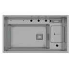 Crauf Lusso 1060 Nano Teknoloji Mat Gri Çelik Eviye