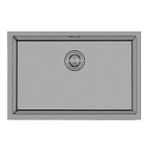 Crauf Stella 4454 Pvd Mat Gri 50X40 El Yapımı Paslanmaz Çelik Mutfak Eviyesi