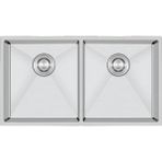 Crauf Stella 4580 Pvd Inox 2 Gözlü Paslanmaz Çelik Mutfak Eviyesi - İnox
