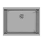 Crauf Stella 650x440 mm Mat Gri Nano Kaplama Eviye
