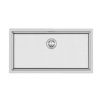 Crauf Stella El Yapımı Tek Gözlü 304 Paslanmaz Çelik Eviye (İnox, 70 cm x 44 cm)