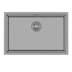 Crauf Stella El Yapımı Tek Gözlü 304 Paslanmaz Çelik Eviye (Nano Mat Gri, 54 cm x 44 cm)