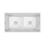 Crauf Vertice 304 Paslanmaz Çelik Çift Gözlü Mutfak Eviyesi (Inox, 48 cm x 95 cm)
