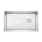 Crauf Vertice 304 Paslanmaz Çelik Tek Gözlü Mutfak Eviyesi (İnox, 48 cm x 65 cm)