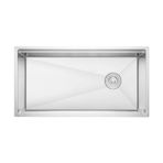 Crauf Vertice 304 Paslanmaz Çelik Tek Gözlü Mutfak Eviyesi (İnox, 48 cm x 80 cm)