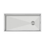 Crauf Vertice 304 Paslanmaz Çelik Tek Gözlü Mutfak Eviyesi (İnox, 48 cm x 98 cm)