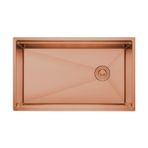 Crauf Vertice 304 Paslanmaz Çelik Tek Gözlü Mutfak Eviyesi (PVD Bakır, 48 cm x 65 cm)