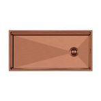 Crauf Vertice 304 Paslanmaz Çelik Tek Gözlü Mutfak Eviyesi (PVD Bakır, 48 cm x 98 cm)