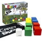 Crazy Bocce top seti, iç ve dış mekan, aile eğlencesi, herkes için, her yaş için bir oyun, oturma odası, park, arka bahçe, plaj, çim oyunları, parti oyunları, 8 küp, pallino ve taşıma çantası