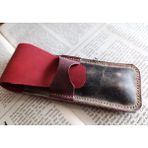 Crazy Hors Hakiki Deri El Emeği Özel Kalemleriniz Için Kalemlik Kalem Kutu 27 cm 6 cm Bbb4 - Kahverengi - Bakır