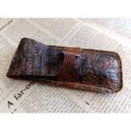 Crazy Hors Hakiki Deri El Emeği Özel Kalemleriniz Için Kalemlik Kalem Kutu 27 cm 6 cm Tra2 - Kahverengi